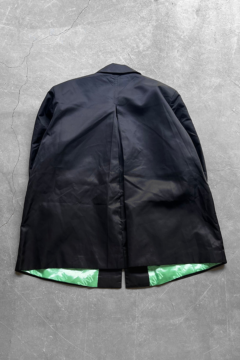 NYLON OVERSIZE 2B TAILORED JACKET / BLACK [SIZE: L USED]