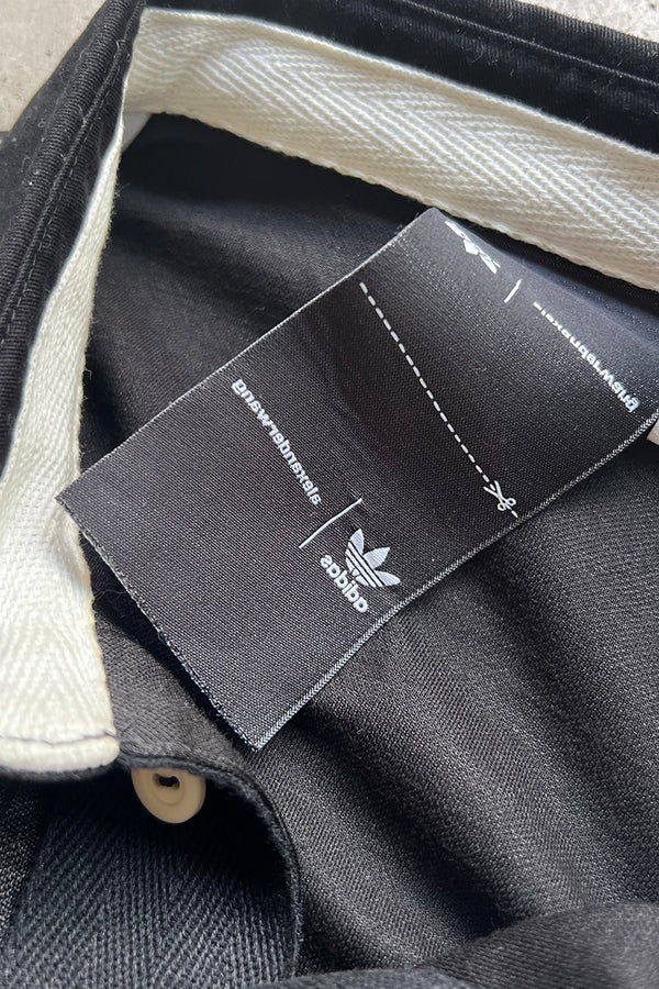 SWITCHING POLO SHIRT / BLACK [SIZE: XS USED]