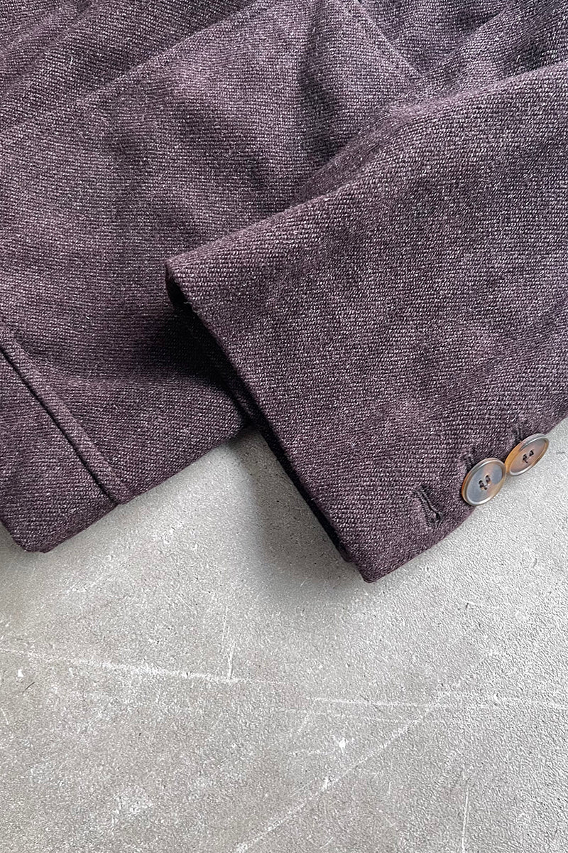 MADE IN ITALY 90'S DOUBLE TAILORED JACKET / BROWN [SIZE: 44 USED]