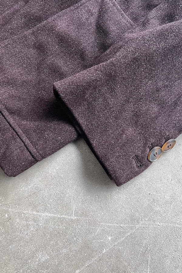 MADE IN ITALY 90'S DOUBLE TAILORED JACKET / BROWN [SIZE: 44 USED]