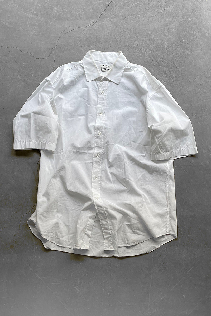 MADE IN MOROCCO S/S ALKNY POP SHIRT / WHITE [SIZE: 48 USED]