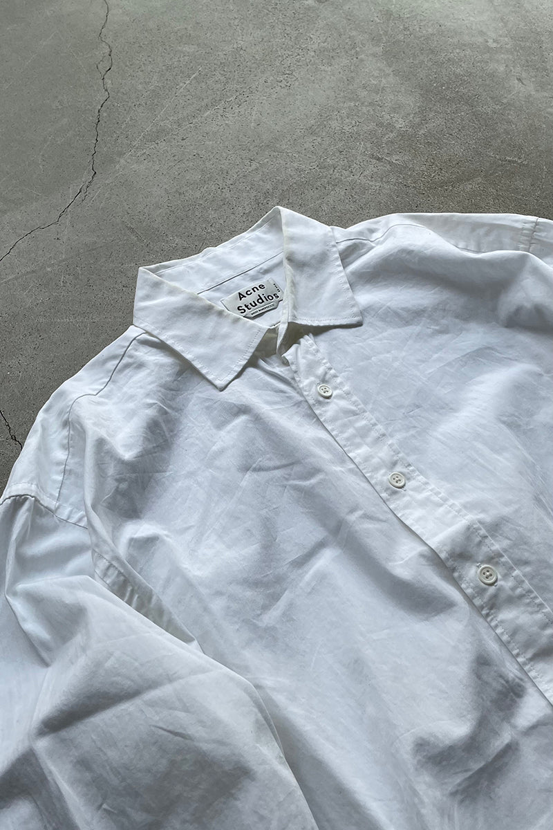 MADE IN MOROCCO S/S ALKNY POP SHIRT / WHITE [SIZE: 48 USED]