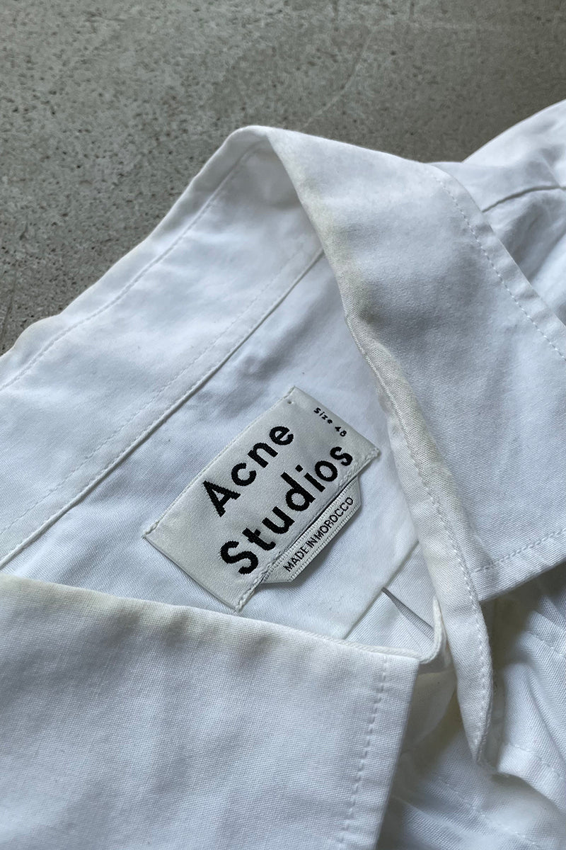 MADE IN MOROCCO S/S ALKNY POP SHIRT / WHITE [SIZE: 48 USED]