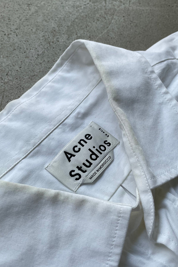 MADE IN MOROCCO S/S ALKNY POP SHIRT / WHITE [SIZE: 48 USED]