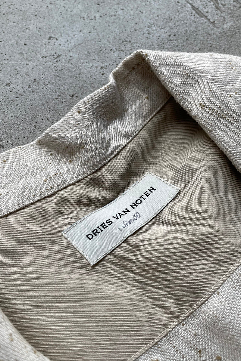 24SS FIL COUPE OPEN COLLAR SHIRT / WHITE [SIZE: 50 USED]