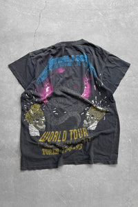 93'S METALICA WORLD TOUR PRINT BAND T-SHIRT / BLACK [SIZE: M USED]