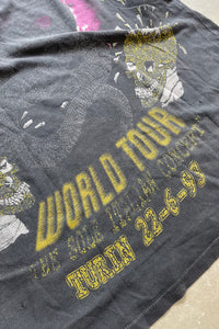 93'S METALICA WORLD TOUR PRINT BAND T-SHIRT / BLACK [SIZE: M USED]