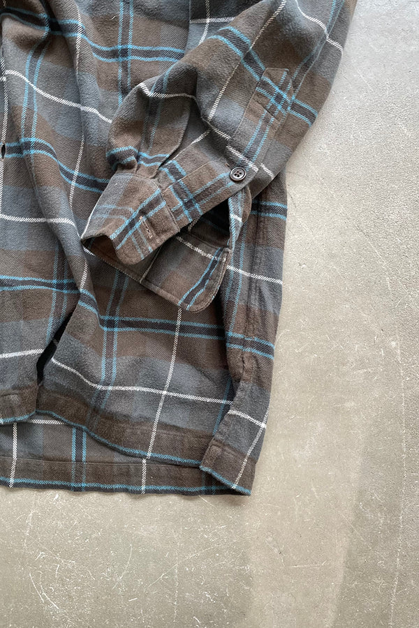 90'S COTTON FLANNEL BENFORD SHIRT / CHECK [SIZE: M USED]