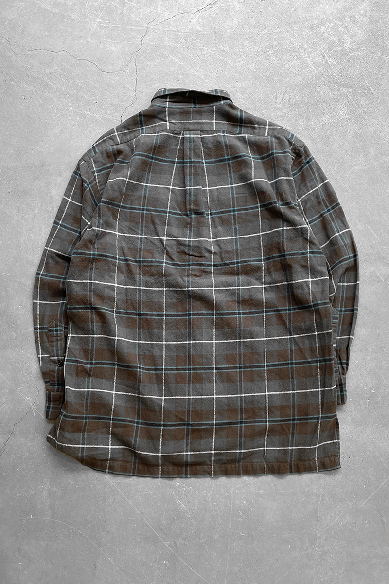 90'S COTTON FLANNEL BENFORD SHIRT / CHECK [SIZE: M USED]