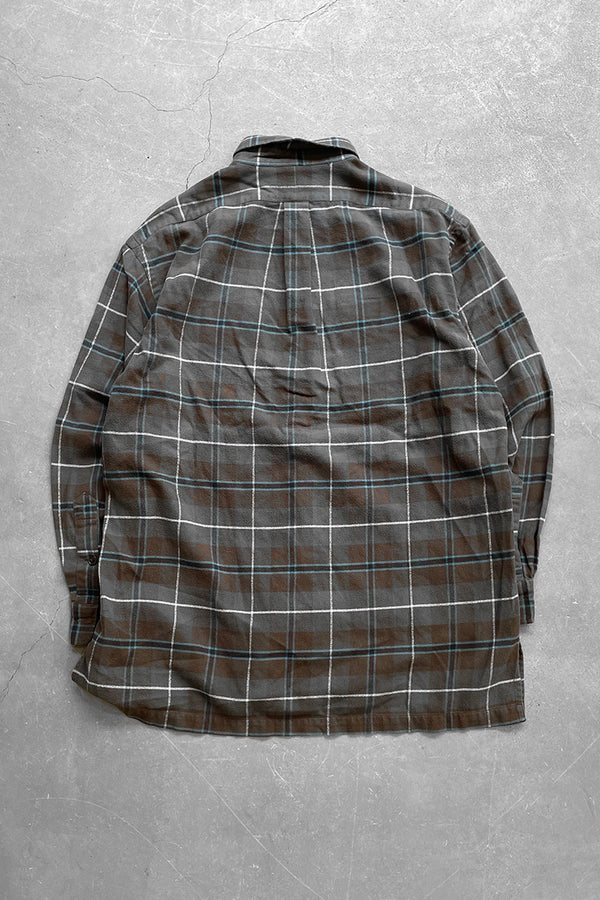 90'S COTTON FLANNEL BENFORD SHIRT / CHECK [SIZE: M USED]