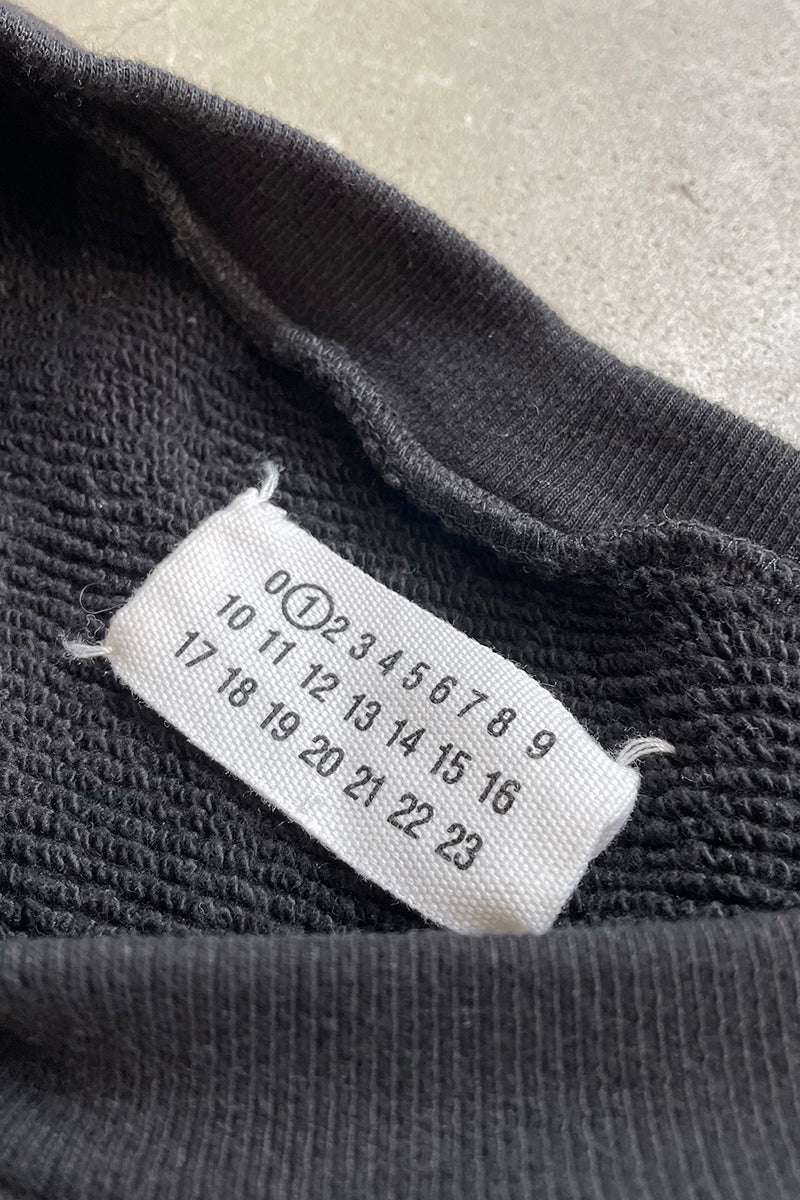 MADE IN ITALY 18AW DESIGNED SWEATSHIRT / BLACK [SIZE: XL USED]