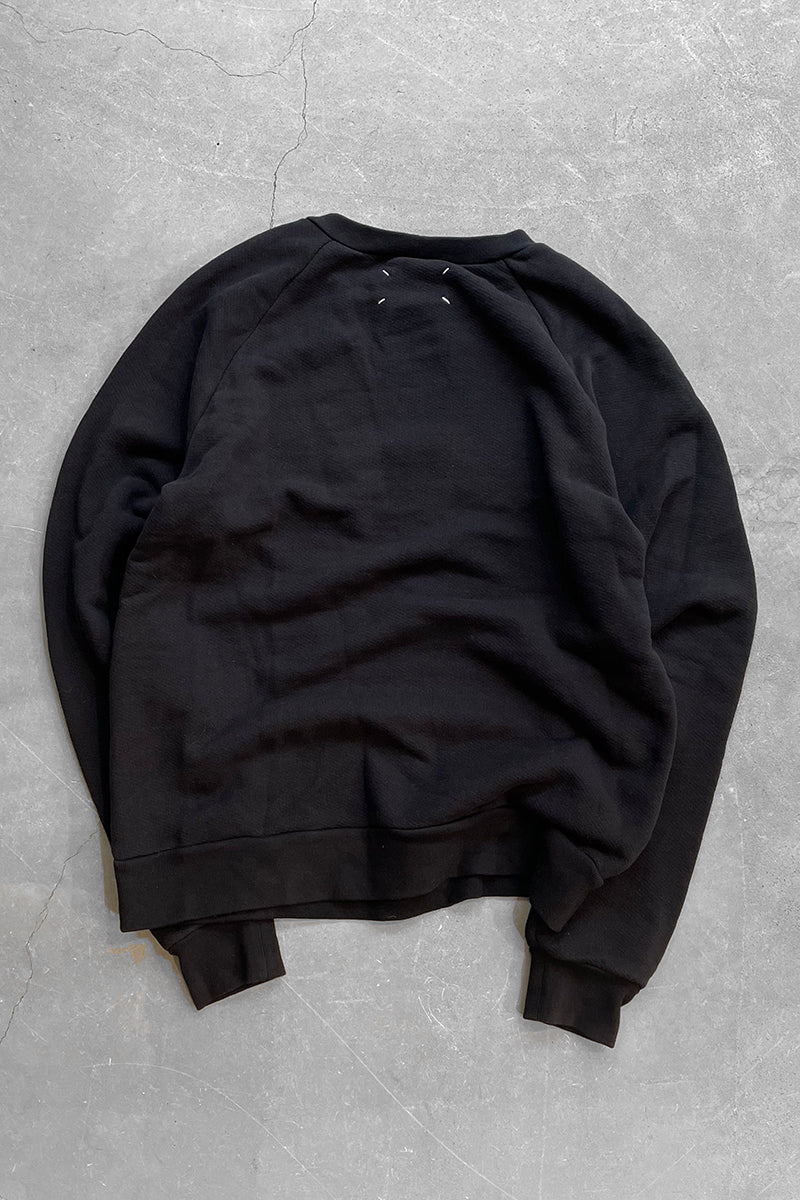 MADE IN ITALY 18AW DESIGNED SWEATSHIRT / BLACK [SIZE: XL USED]