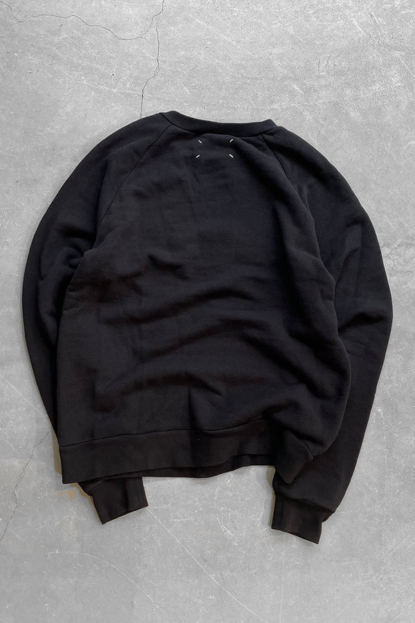 MADE IN ITALY 18AW DESIGNED SWEATSHIRT / BLACK [SIZE: XL USED]