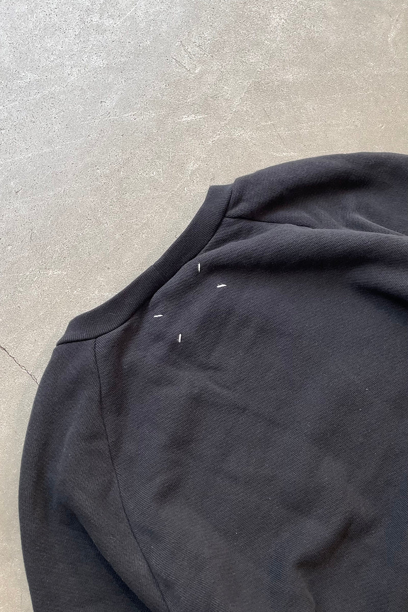 MADE IN ITALY 18AW DESIGNED SWEATSHIRT / BLACK [SIZE: XL USED]