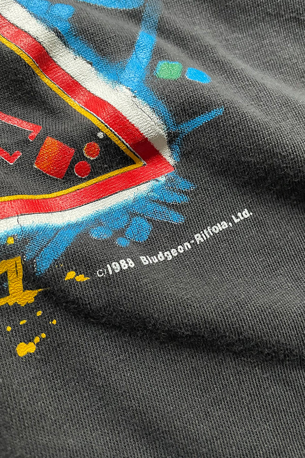 88'S DEF LEPPARD HYSTERIA BAND T-SHIRT / BLACK [SIZE: L USED]