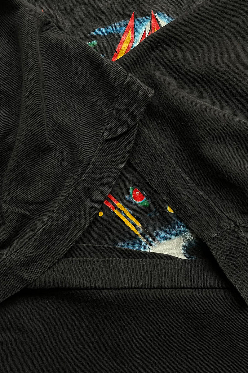 88'S DEF LEPPARD HYSTERIA BAND T-SHIRT / BLACK [SIZE: L USED]