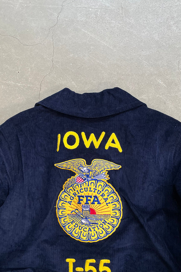 Y2K EARLY 00'S FFA JACKET LOT100 IOWA / BLACK [SIZE: 40 DEADSTOCK/NOS]
