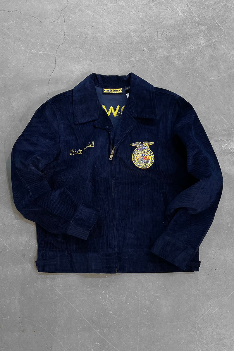Y2K EARLY 00'S FFA JACKET LOT100 IOWA / BLACK [SIZE: 40 DEADSTOCK/NOS]
