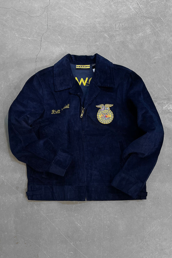 Y2K EARLY 00'S FFA JACKET LOT100 IOWA / BLACK [SIZE: 40 DEADSTOCK/NOS]