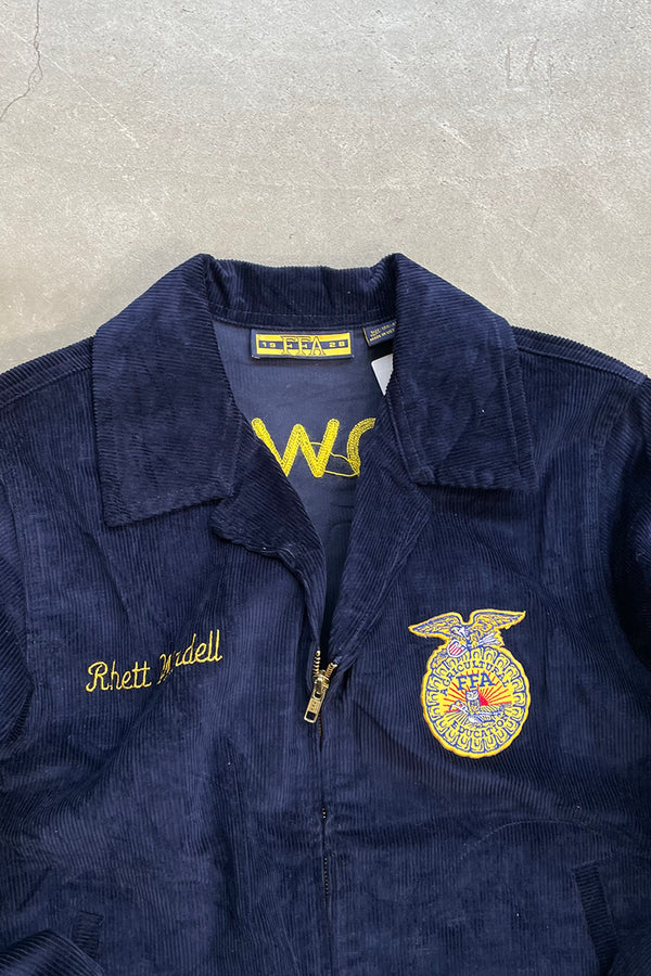 Y2K EARLY 00'S FFA JACKET LOT100 IOWA / BLACK [SIZE: 40 DEADSTOCK/NOS]