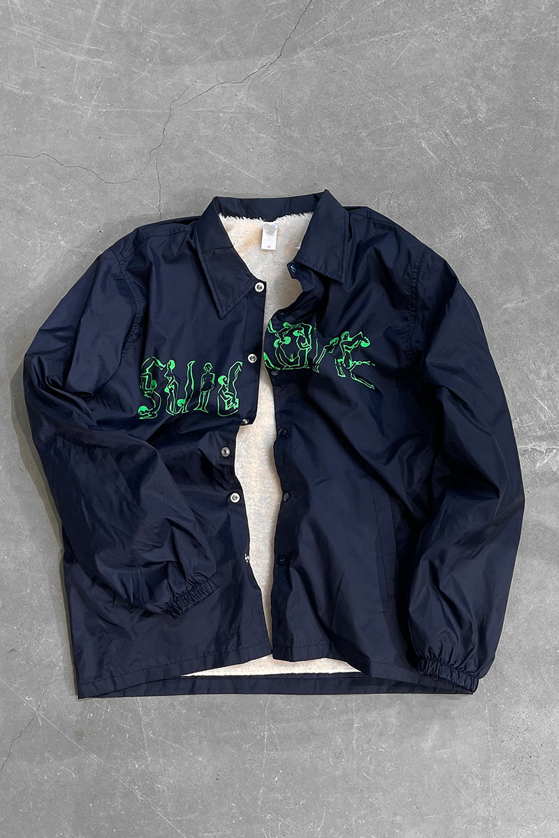 SUICOKE EROTIC NYLON COACH JACKET / NAVY [SIZE: M USED]