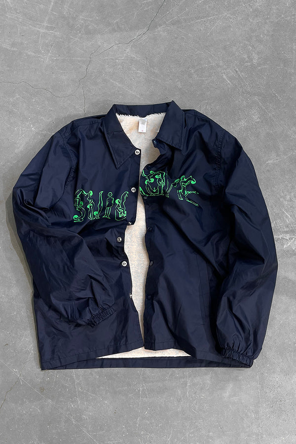 SUICOKE EROTIC NYLON COACH JACKET / NAVY [SIZE: M USED]