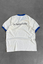 画像をギャラリービューアに読み込む, MADE IN USA Y2K EARLY 00&#39;S COTTON GOOGLE LOGO ADVERTISING RINGER T-SHIRT / WHITE [SIZE: L USED]
