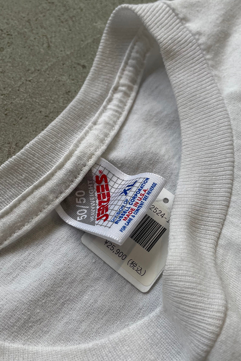 MADE IN USA 90'S SOFTBALL EROTIC T-SHIRT / WHITE [SIZE: XL USED]