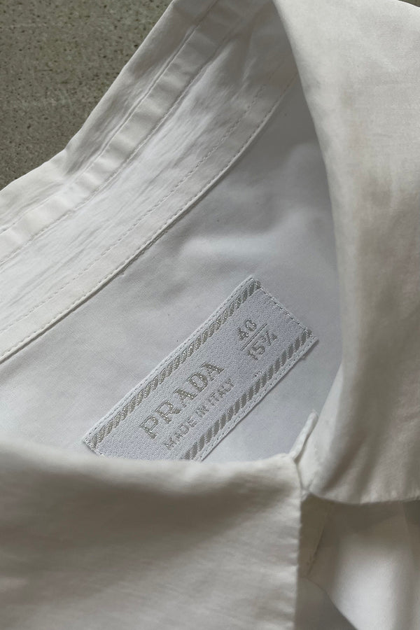 09'S COTTON SHIRT / WHITE [SIZE: 40 USED]