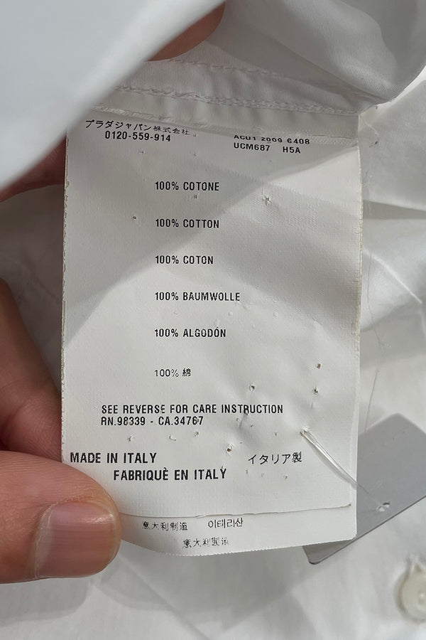 09'S COTTON SHIRT / WHITE [SIZE: 40 USED]