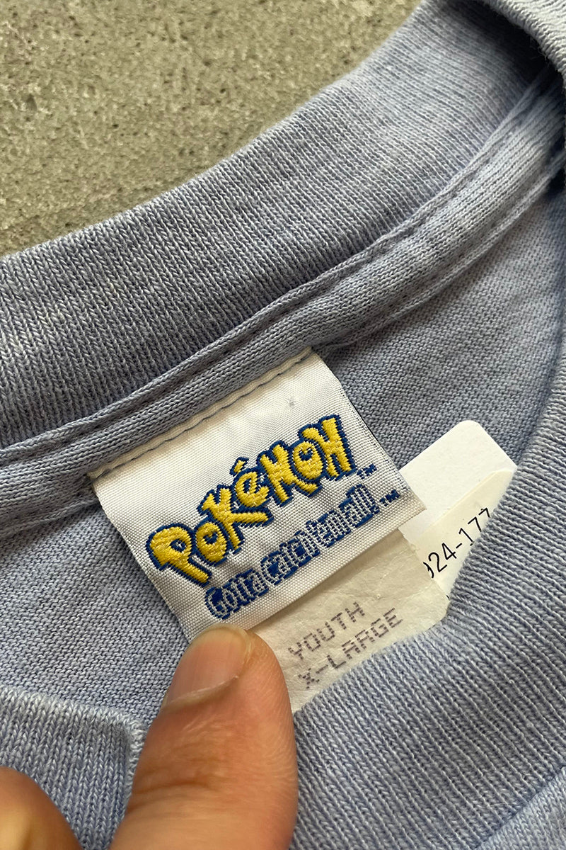 POKEMON 99'S PIKACHU T-SHIRT / BLUE [SIZE: XL USED]