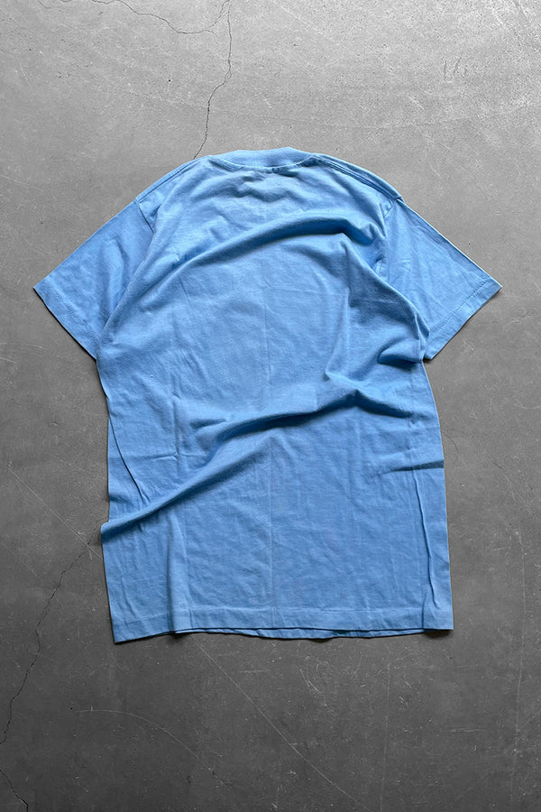 MADE IN USA 80'S BUCKLURE EROTIC T-SHIRT / BLUE [SIZE: XL USED]