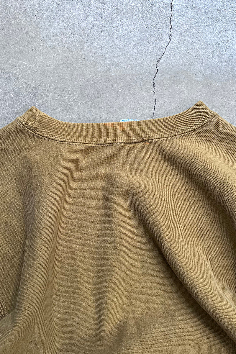 MADE IN USA 90'S REVERSE WEAVE ONE POINT SWEATSHIRT / BEIGE [SIZE: L USED]