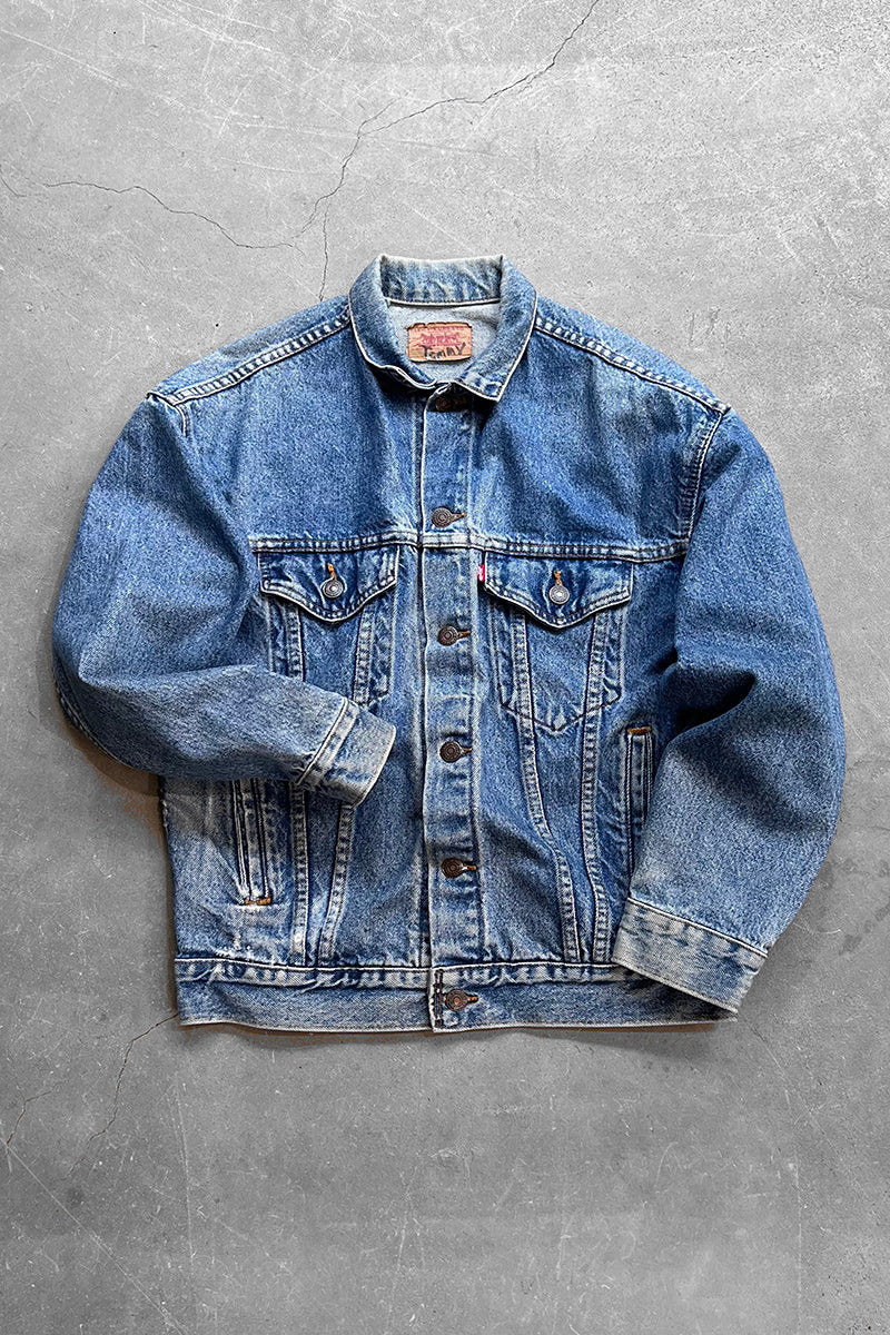 MADE IN USA 90'S 57508-0218 4TH DENIM JACKET / INDIGO [SIZE: L USED]