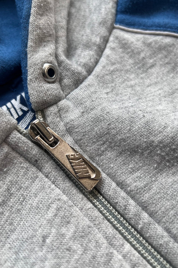 80'S ZIP UP SWEAT HOODIE / GRAY [SIZE: M USED]