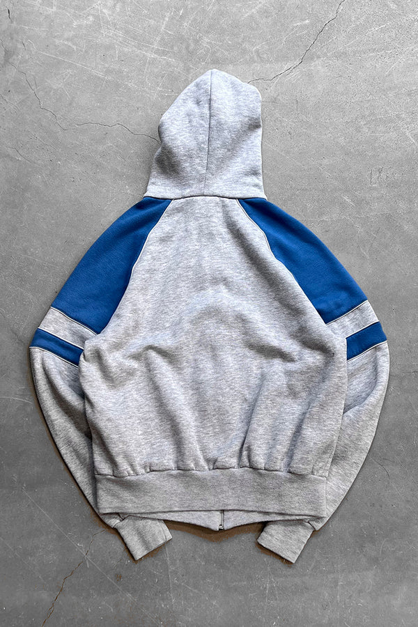 80'S ZIP UP SWEAT HOODIE / GRAY [SIZE: M USED]