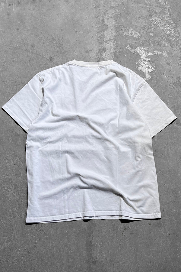 NOT IN THE MOOD LETTER T-SHIRT / WHITE [SIZE: L USED]