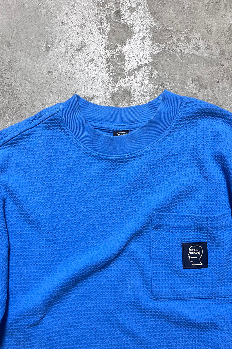 POCKET T-SHIRT / BLUE [SIZE: M USED]