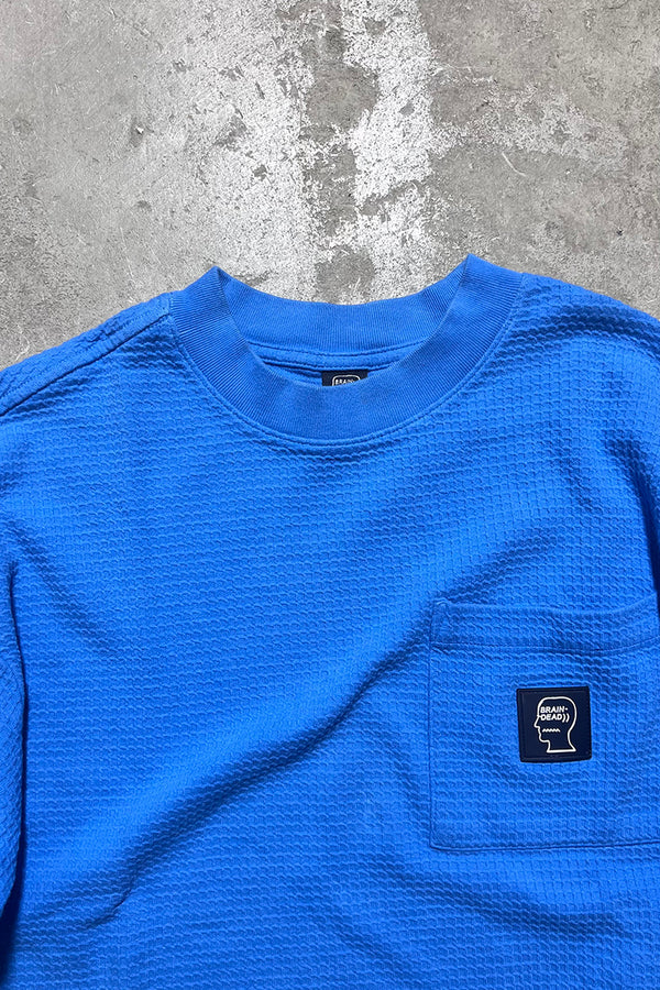 POCKET T-SHIRT / BLUE [SIZE: M USED]
