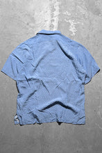 画像をギャラリービューアに読み込む, 90&#39;S S/S OPEN COLLAR RAYON DOT SHIRT / BLUE [SIZE: L USED]
