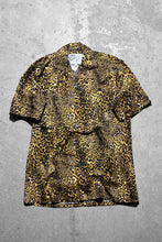 画像をギャラリービューアに読み込む, MADE IN LONDON 90&#39;S S/S LEOPARD PATTERN OPEN COLLAR SHIRT / YELLOW[SIZE: S USED]
