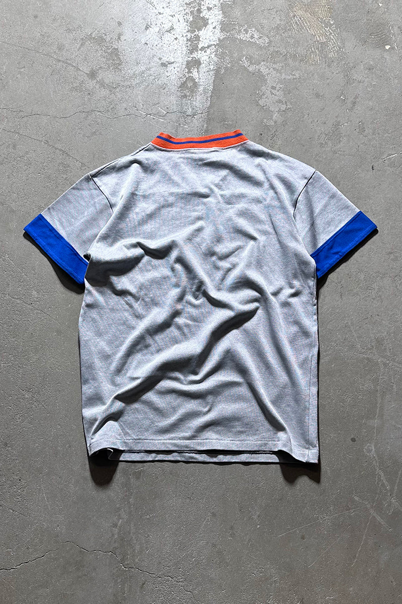 MADE IN USA 88'S NY METS V-NECK T-SHIRT / SILVER [SIZE: L USED]