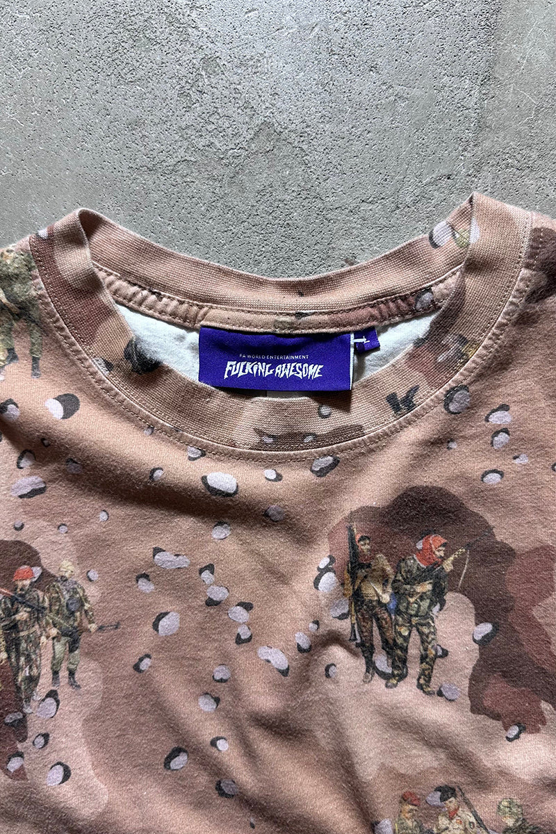 DESERT CAMO T-SHIRT / BEIGE [SIZE: L USED]