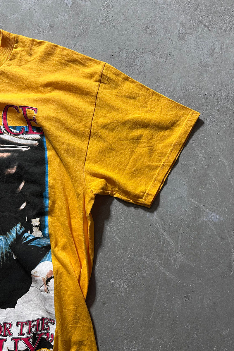 Y2K EARLY 00'S SCARFACE PRINT MOVIE T-SHIRT / YELLOW [SIZE: XL USED]
