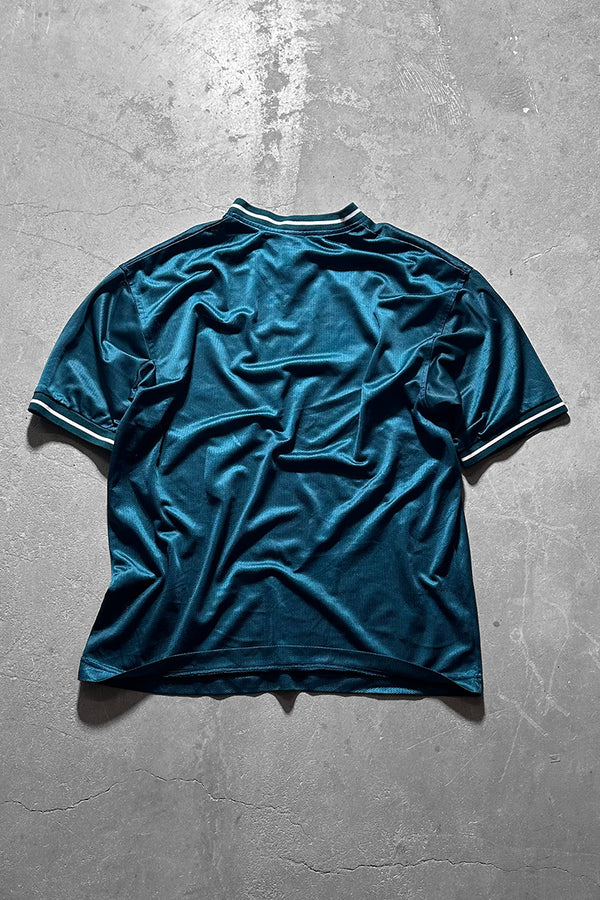 90'S V-NECK MESH GAME SHIRT / GREEN [SIZE: L USED]