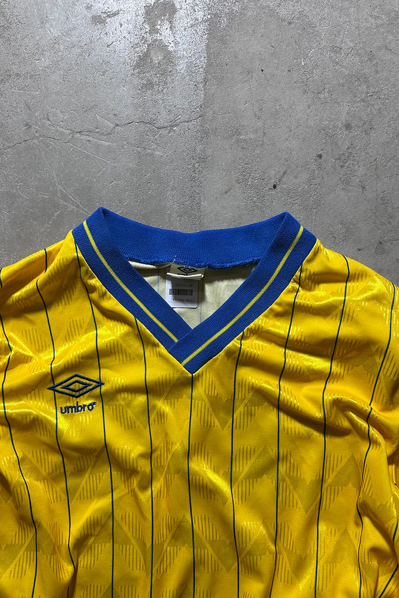 MADE IN USA 80'S~90'S FOOTBALL GAME SHIRT / YELLOW [SIZE: L USED]