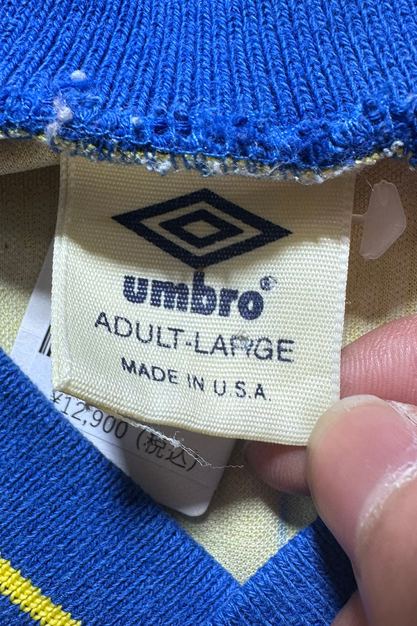 MADE IN USA 80'S~90'S FOOTBALL GAME SHIRT / YELLOW [SIZE: L USED]