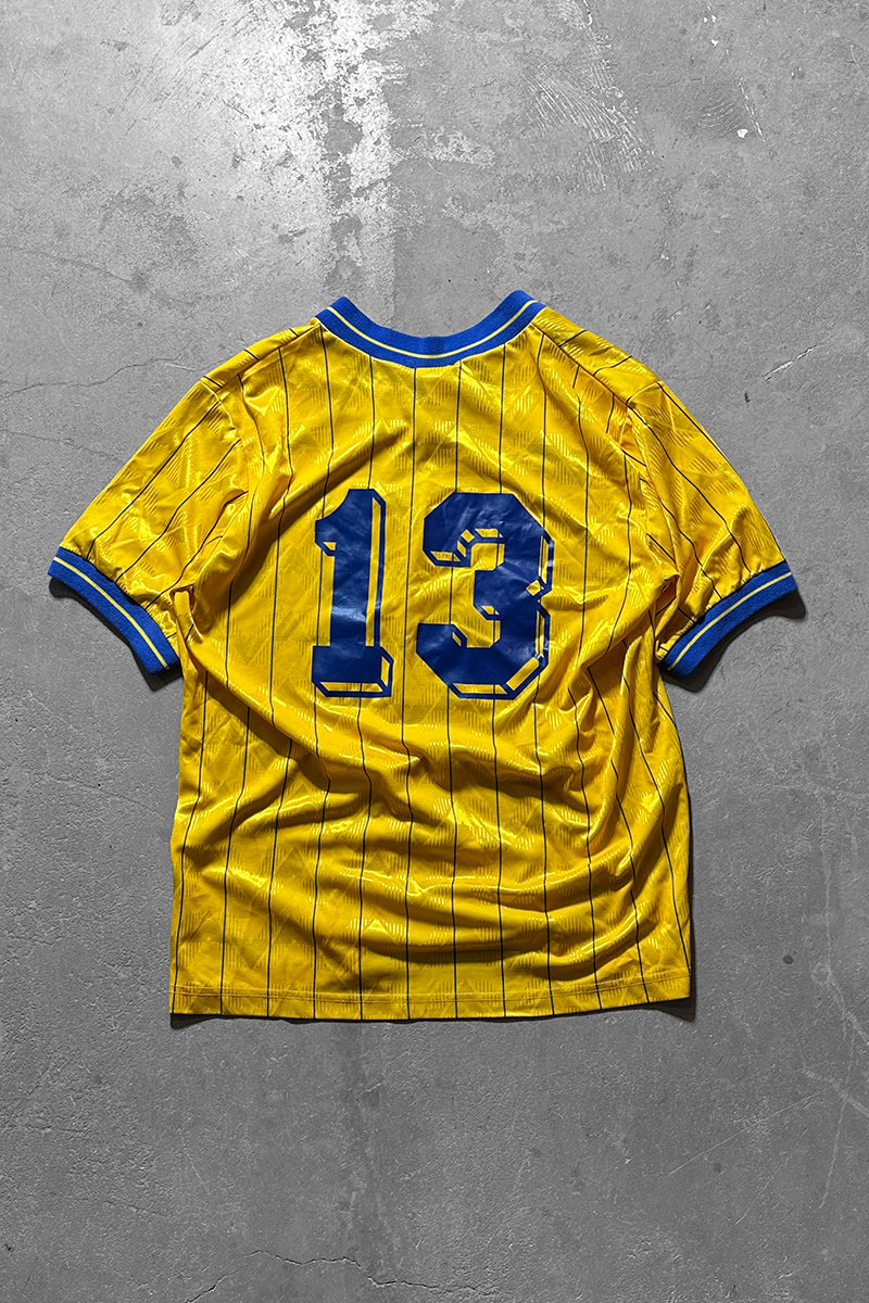 MADE IN USA 80'S~90'S FOOTBALL GAME SHIRT / YELLOW [SIZE: L USED]
