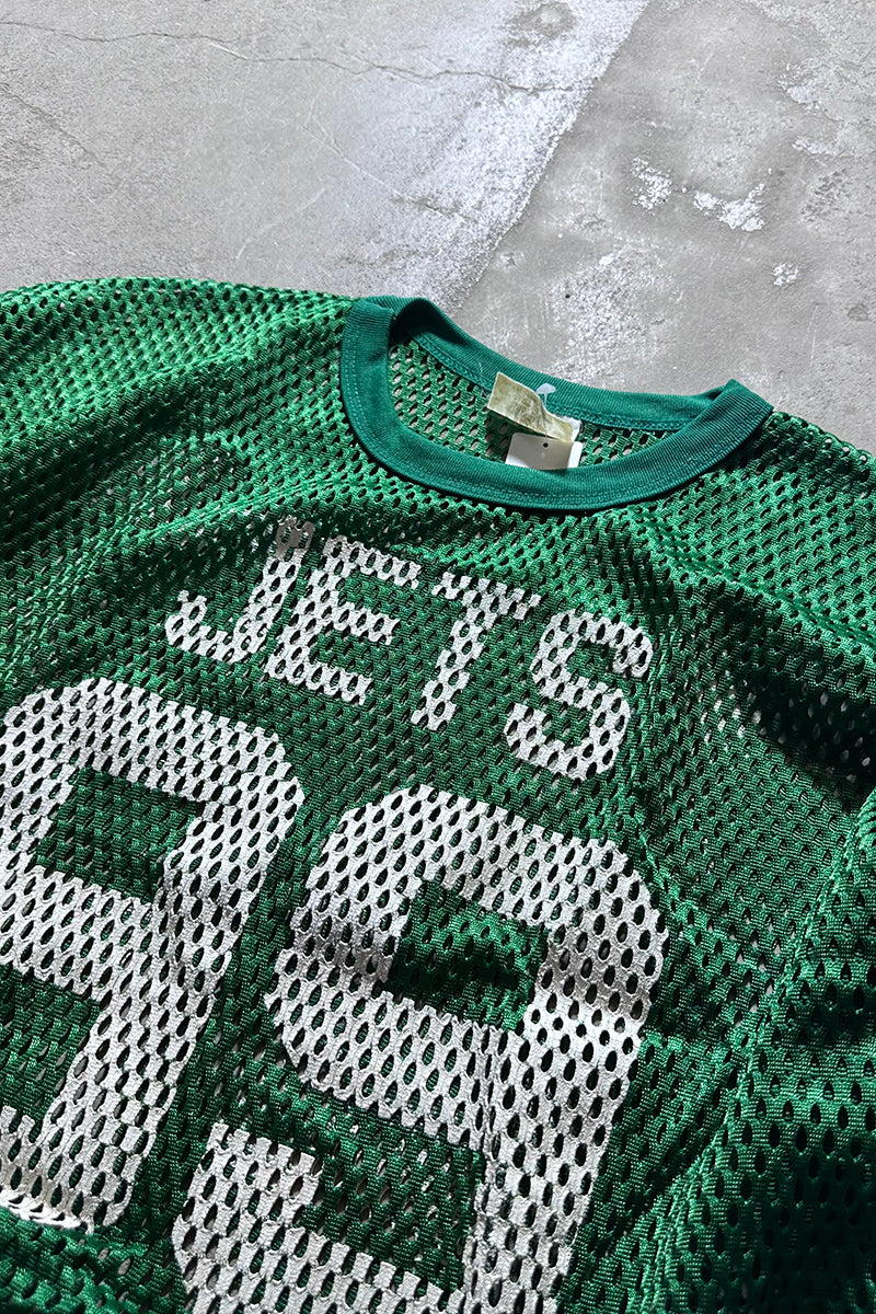 MADE IN USA 90'S NFL NYLON MESH GAME SHIRT / GREEN [SIZE: L USED]