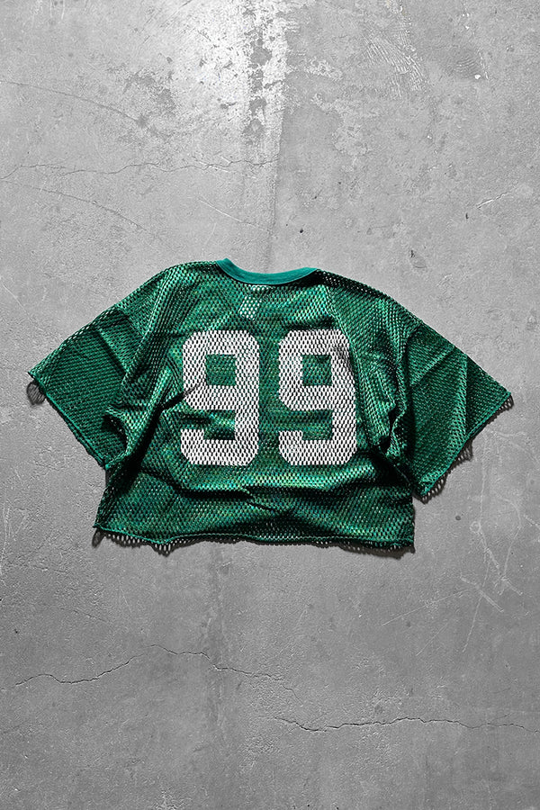 MADE IN USA 90'S NFL NYLON MESH GAME SHIRT / GREEN [SIZE: L USED]